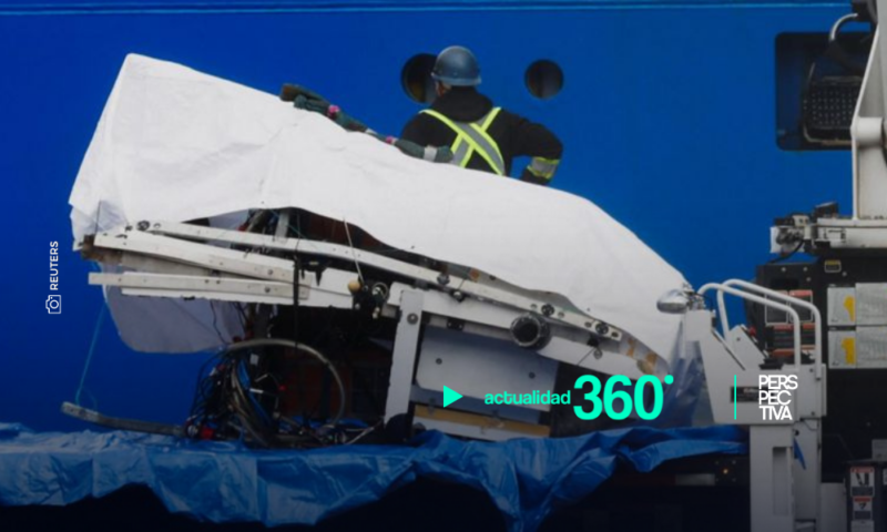 Fragmentos del sumergible Titán son descargados en Canadá