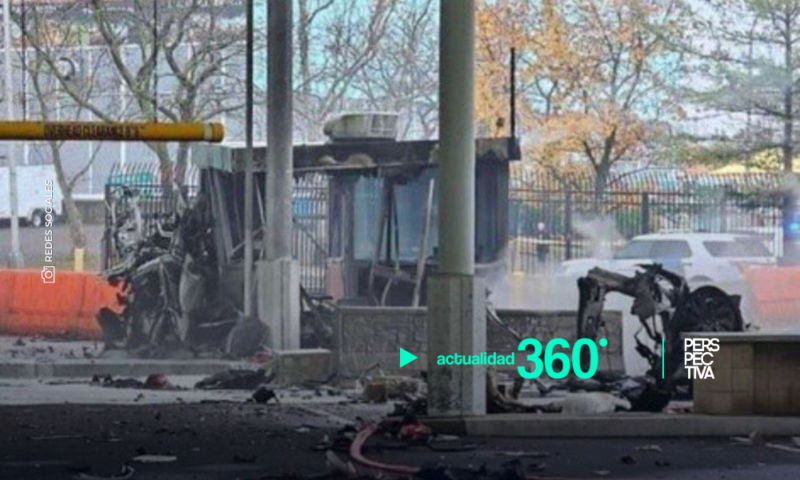 Investigan explosión de un vehículo en el puente que conecta EE.UU. y Canadá