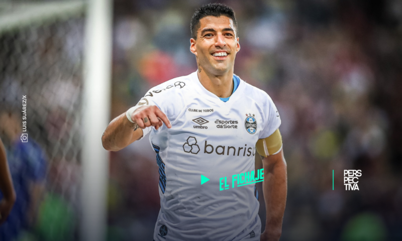 Luis Suárez se despide del Gremio a lo grande con el Balón de Oro de Brasil