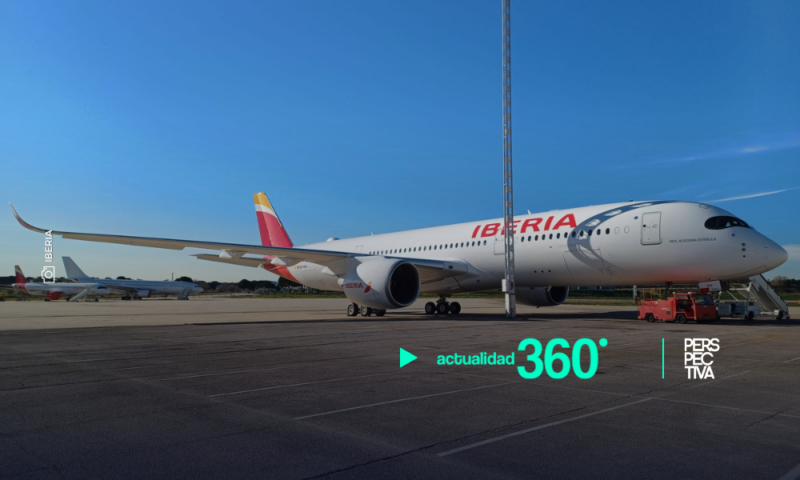 La aerolínea Iberia dedica su nuevo avión A350 Next a la Real Academia Española