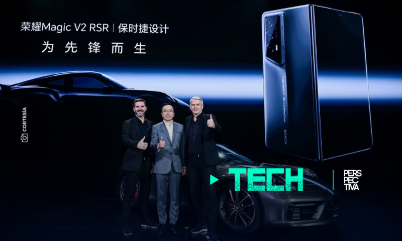 Conoce el Porsche Design Honor Magic V2 RSR, un teléfono innovador inspirado en el Porsche 911