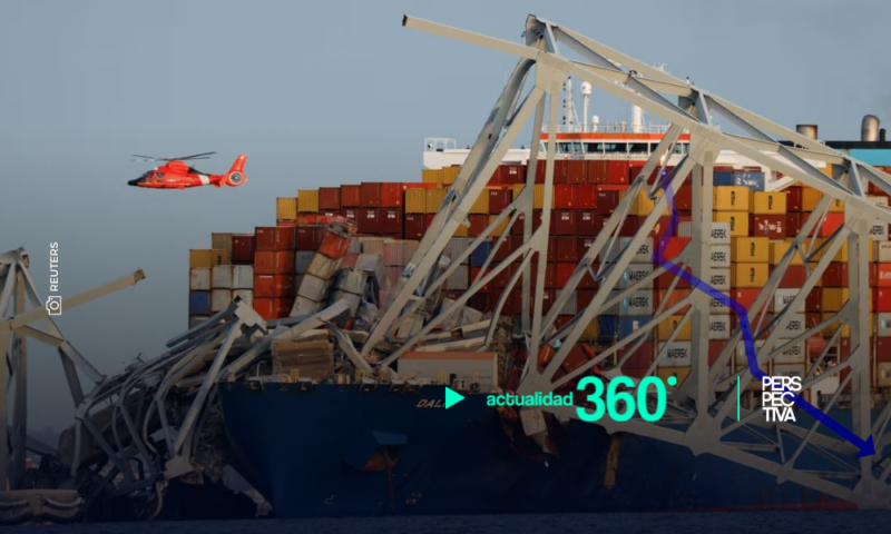 El principal puente de Baltimore se derrumba al ser embestido por un barco carguero