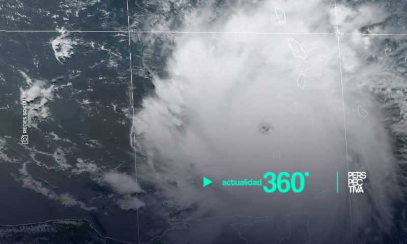 Beryl, el huracán categoría 5, avanza por el sureste del Caribe hacia Jamaica