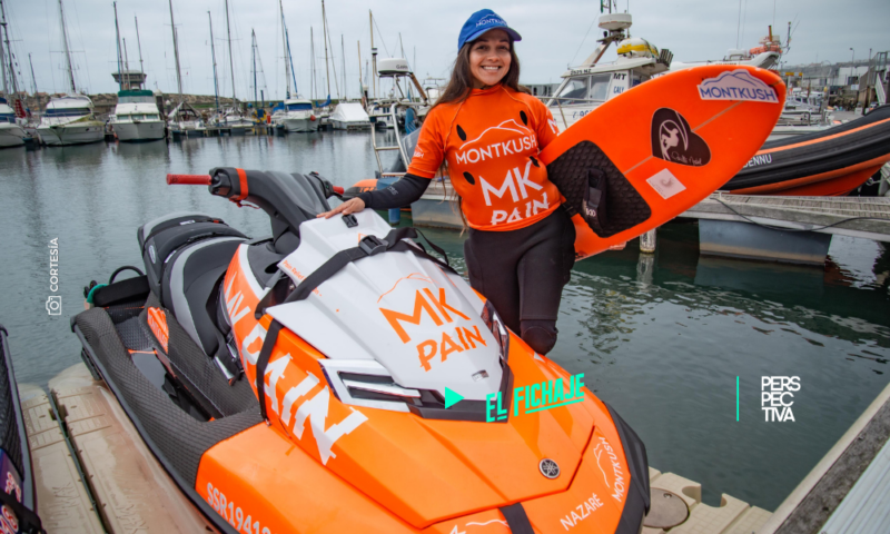 La surfista guatemalteca Polly Ralda participará en la Big Wave Grand Prix en Portugal