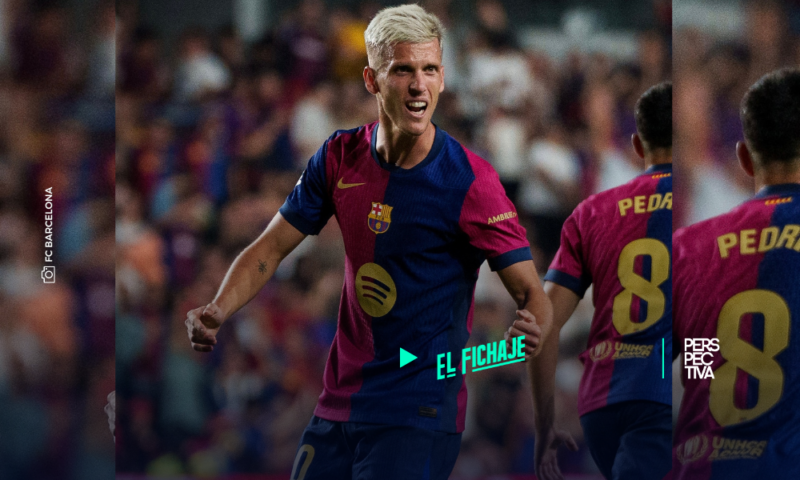 Dani Olmo debuta con gol y le da la victoria al FC Barcelona