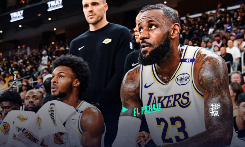 Un momento único en la historia de la NBA: LeBron y Bronny juntos
