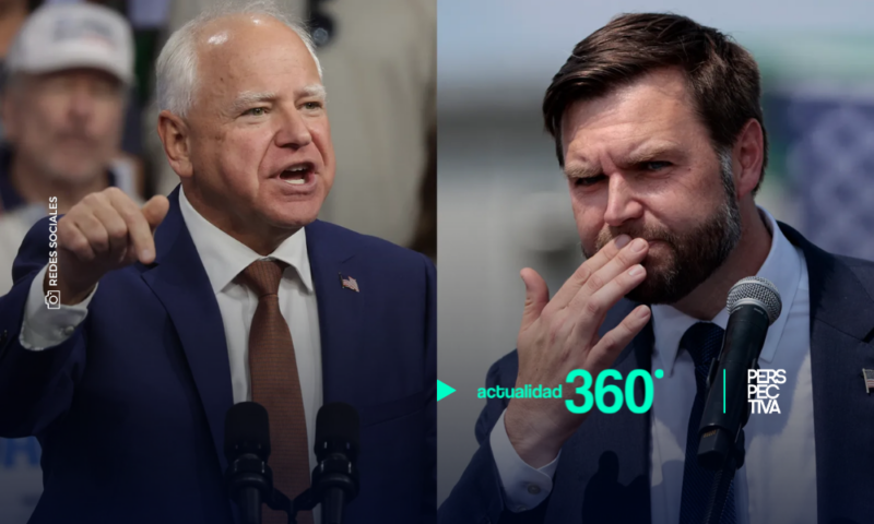 Walz y Vance se enfrentarán esta noche en el primer debate vicepresidencial