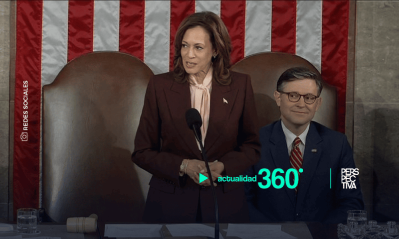 Kamala Harris certifica en el Congreso de EE.UU. la victoria de Trump