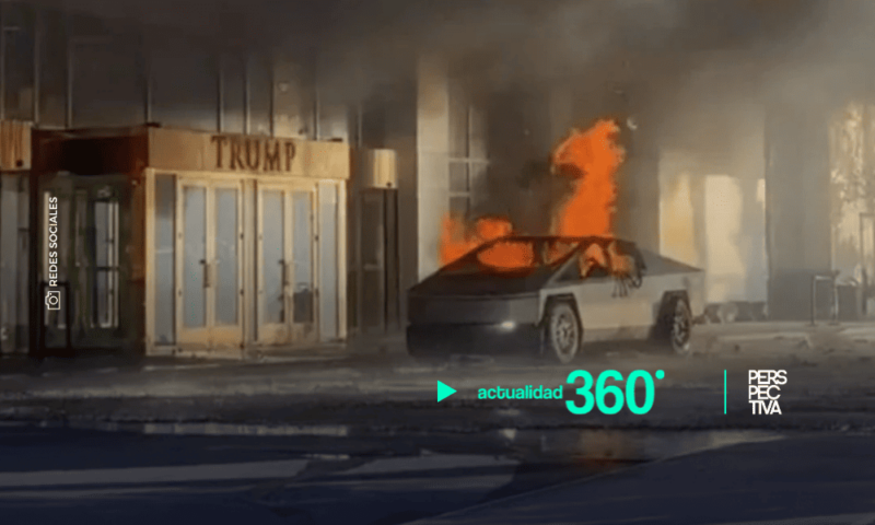 Esto se sabe sobre el Tesla Cybertruck que explotó frente al hotel Trump en Las Vegas