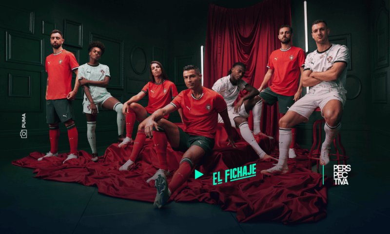Cristiano Ronaldo presentó el nuevo uniforme de Portugal