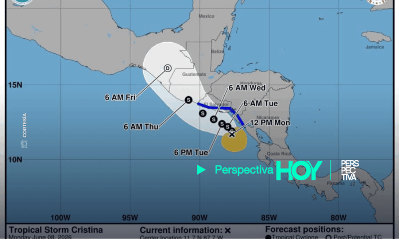 CONRED declara alerta anaranjada en Guatemala por Tormenta Tropical Cristina 