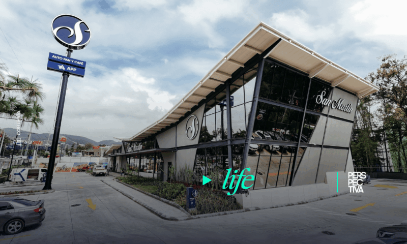 La nueva sucursal San Martín Roosevelt Seminario cuenta con 1,110 mt2 de construcción y una arquitectura futurista sin columnas.