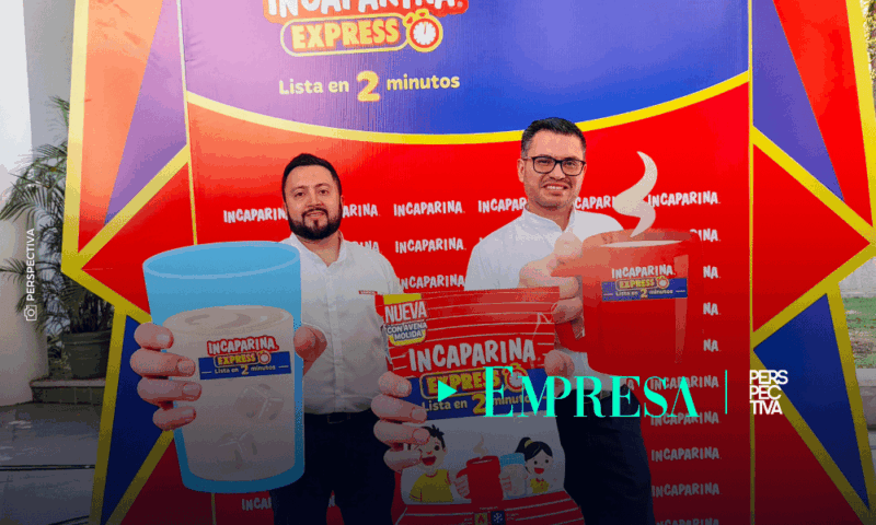 Incaparina Express combina harina de maíz, soya y avena molida para una preparación rápida en solo 2 minutos.