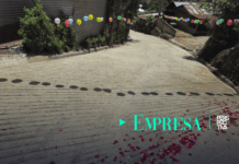 Nueva pavimentación fortalece la movilidad en el caserío Los Pajoques Vecinos y representantes de la comunidad durante la entrega de los nuevos metros lineales de pavimento en el Caserío Los Pajoques.